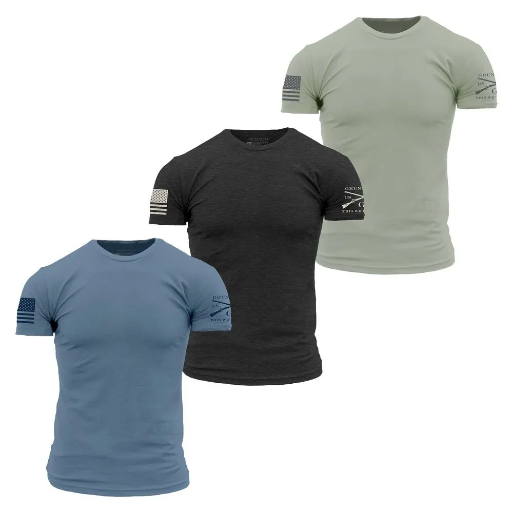 Basic T-Shirts Summer Collection - 3-Pack sold by Grunt Style