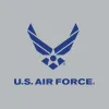 USAF - Aim High Flag T-Shirt - Dark Heather Gray sold by Grunt Style
