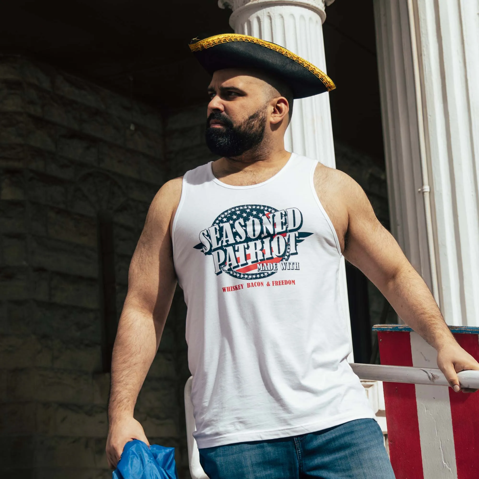 Seasoned Patriot Tank - White sold by Grunt Style product image thumbnail 4