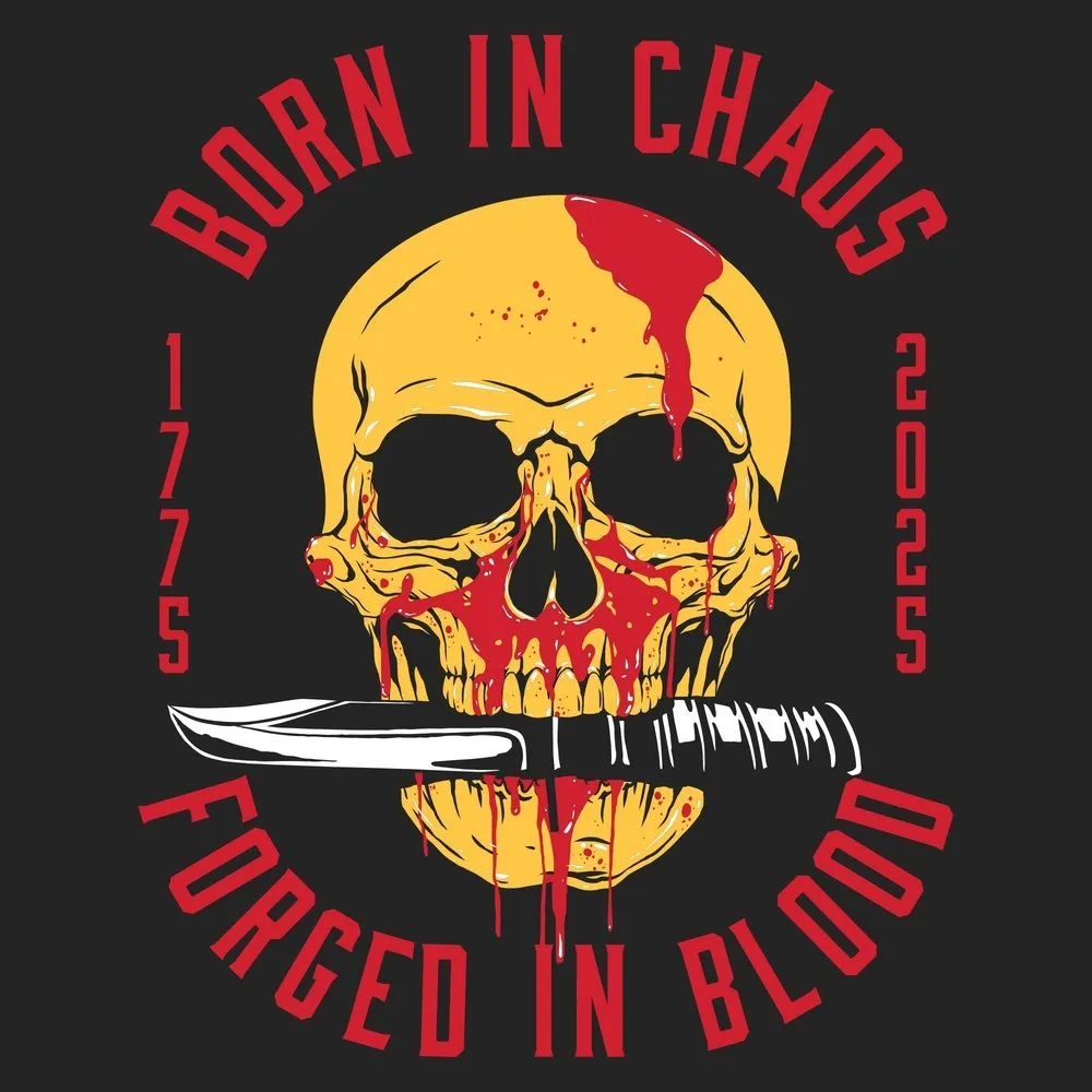 Forged In Blood T-Shirt - Black sold by Grunt Style product image thumbnail 2