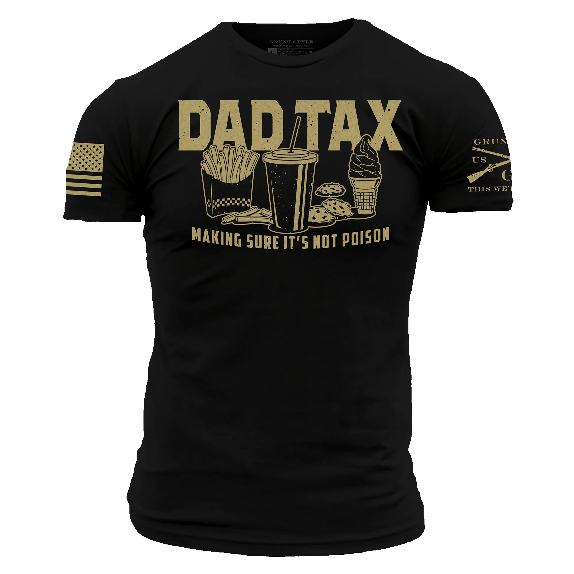 Dad Tax T-Shirt - Black sold by Grunt Style