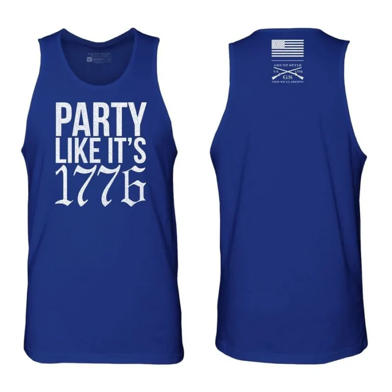 Party Like It 1776 Tank - Royal sold by Grunt Style