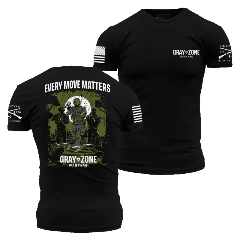 Every Move Matters T-Shirt - Black sold by Grunt Style