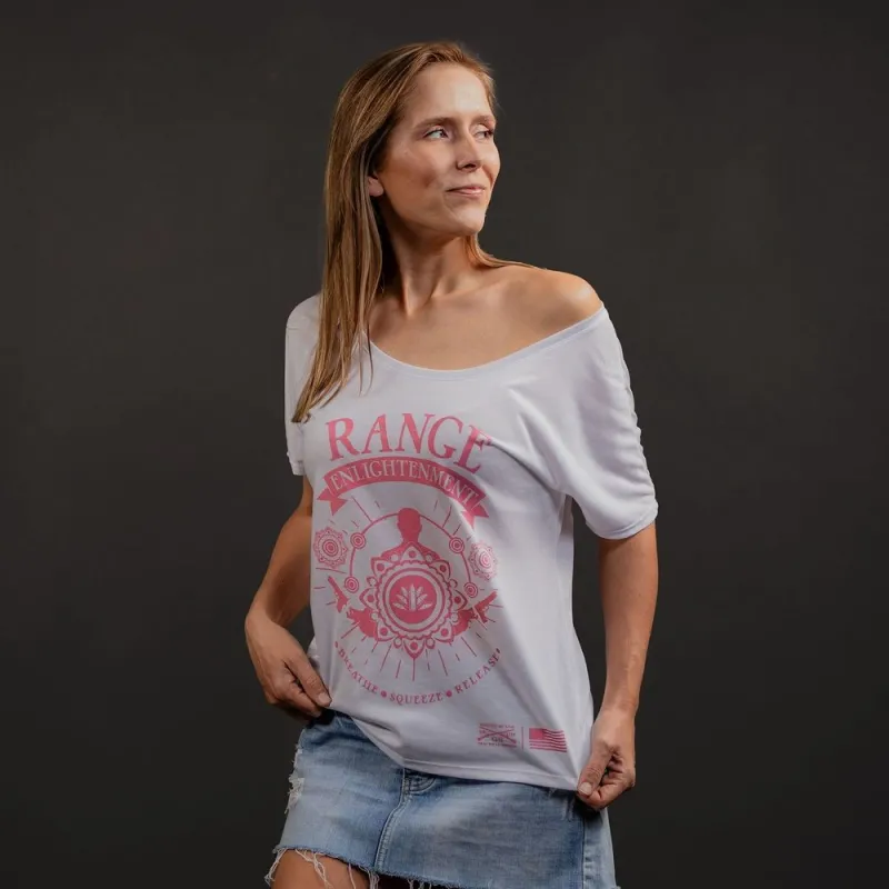 Women's Range Enlightenment Slouchy Fit T-Shirt - White sold by Grunt Style