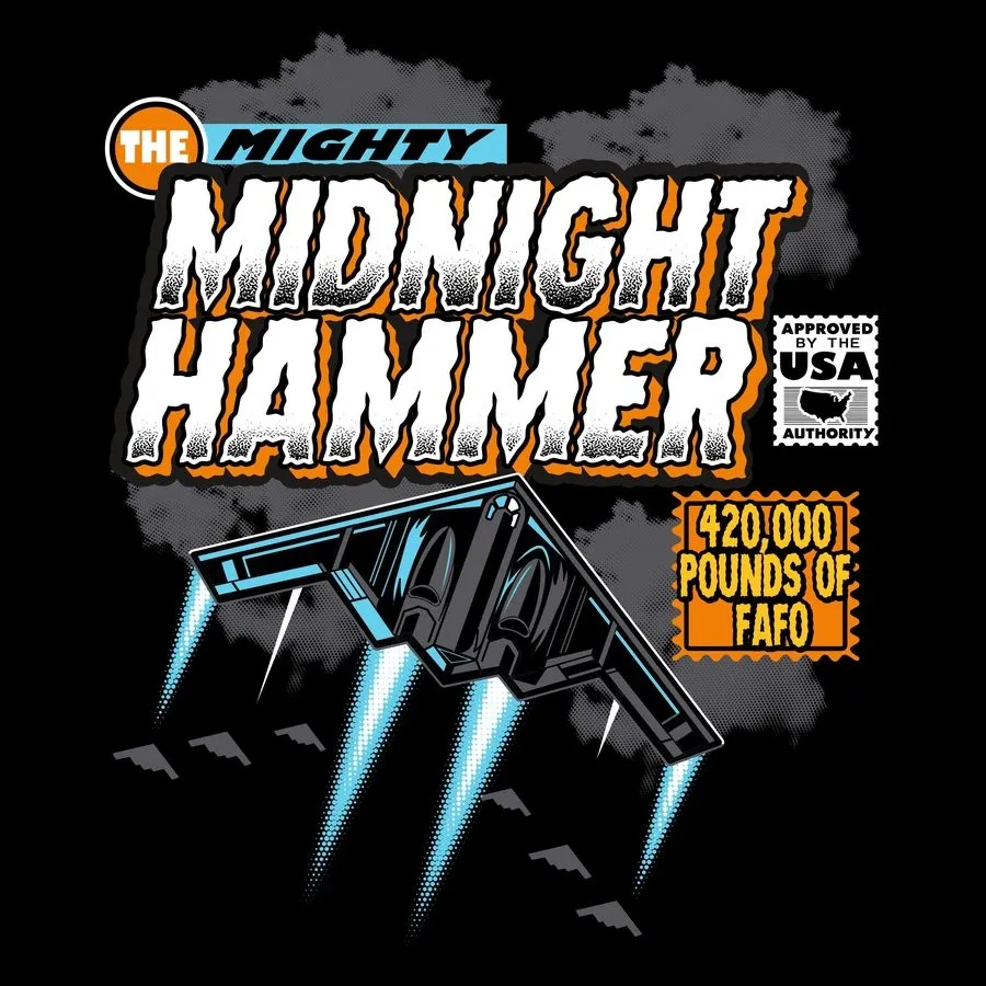 Mighty Midnight Hammer T-Shirt - Black sold by Grunt Style product image thumbnail 2