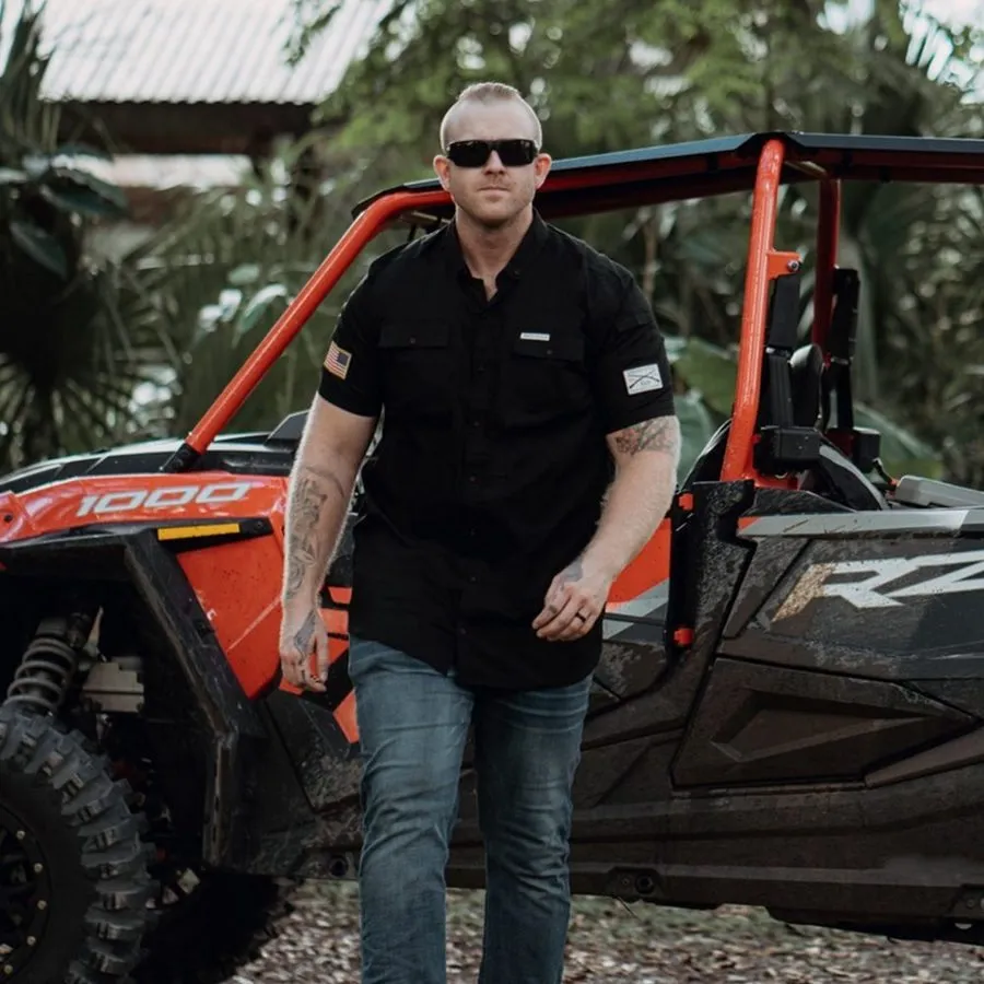 Men's Garage Button Down - Black sold by Grunt Style product image thumbnail 3