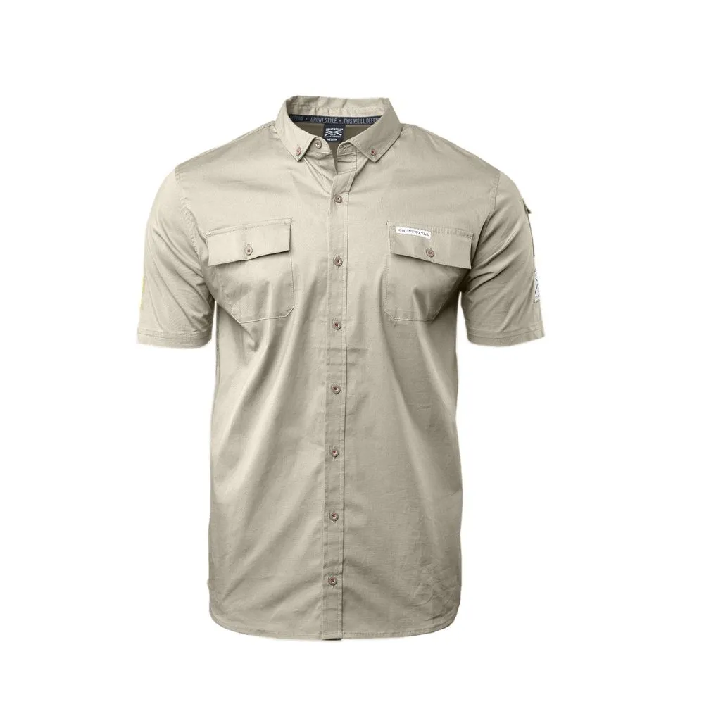 Men's Garage Button Down - Tan sold by Grunt Style product image thumbnail 3