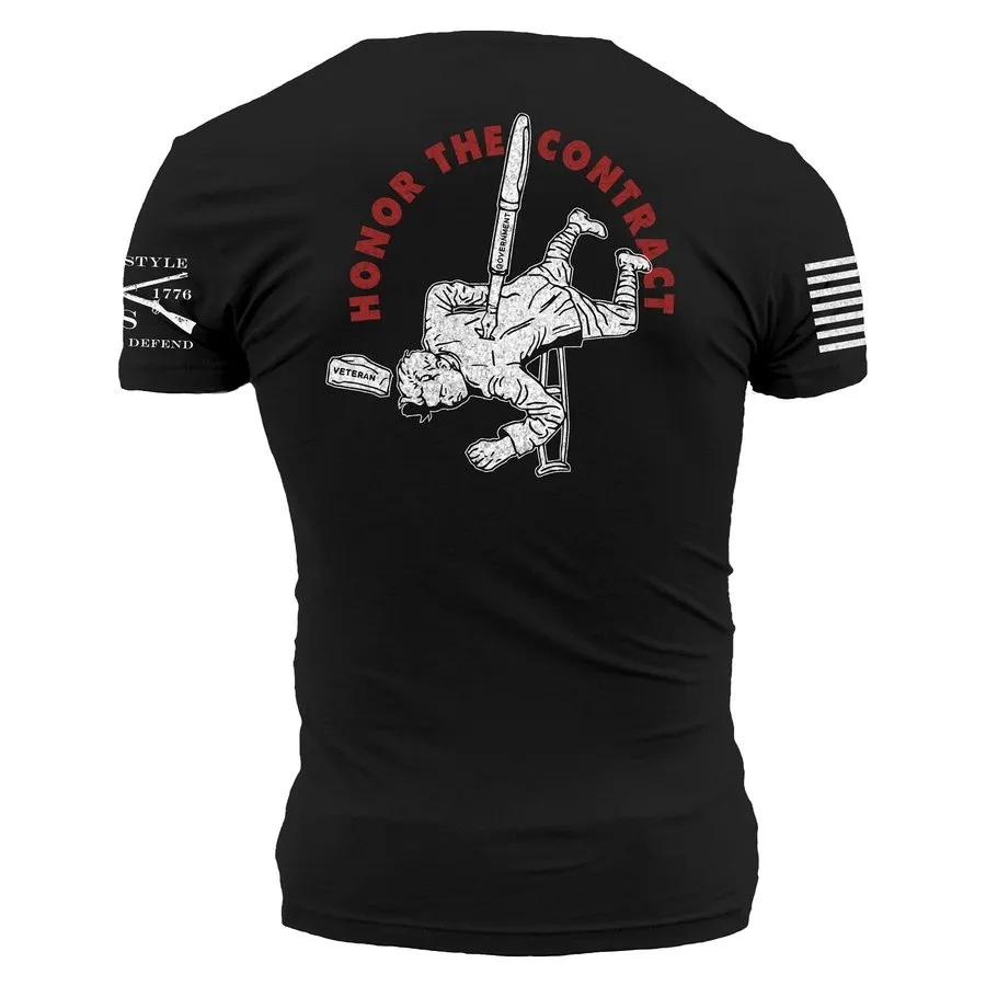 VFW - Honor The Contract T-Shirt - Black sold by Grunt Style product image thumbnail 4