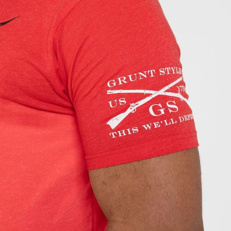 Still Standing T-Shirt - Red sold by Grunt Style product image thumbnail 5