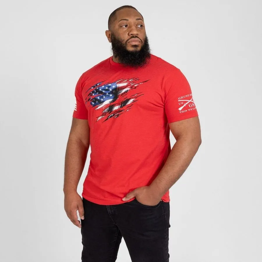 Still Standing T-Shirt - Red sold by Grunt Style product image thumbnail 3