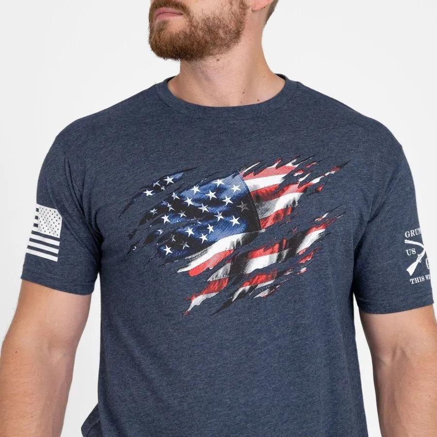 Still Standing T-Shirt - Midnight Navy sold by Grunt Style