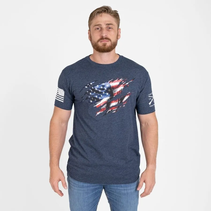 Still Standing T-Shirt - Midnight Navy sold by Grunt Style product image thumbnail 5