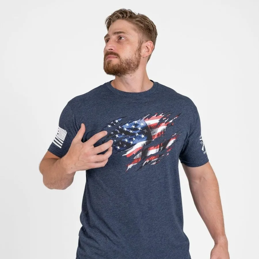 Still Standing T-Shirt - Midnight Navy sold by Grunt Style product image thumbnail 4