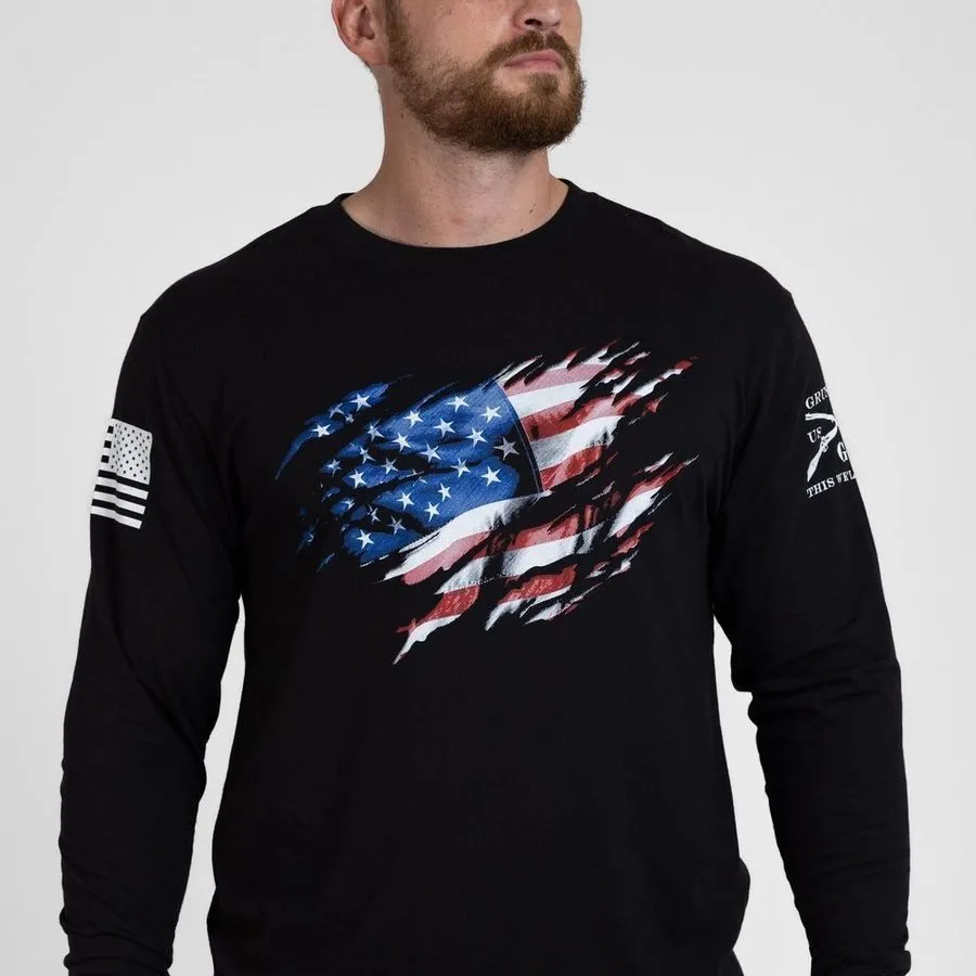 Still Standing Long Sleeve - Black sold by Grunt Style