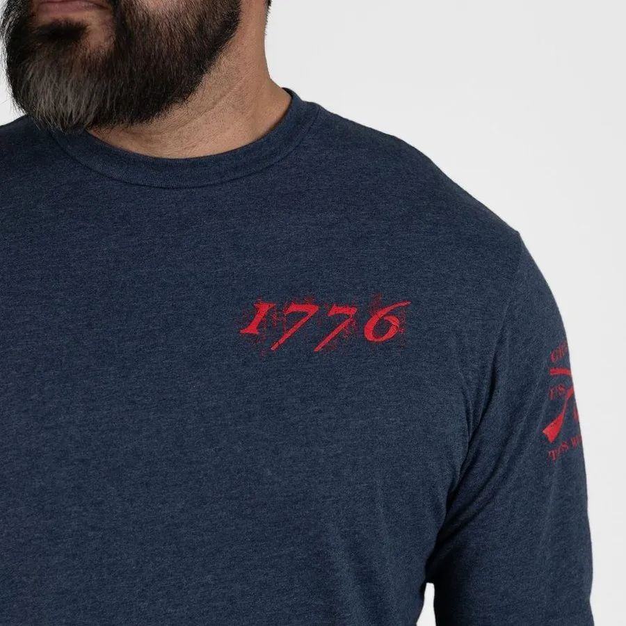 1776 Flag Long Sleeve - Navy sold by Grunt Style product image thumbnail 5