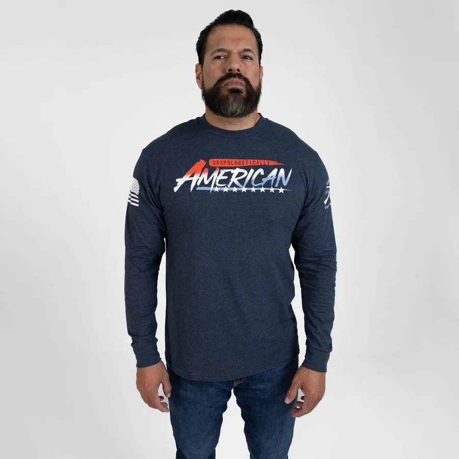 Unapologetically American Long Sleeve - Navy sold by Grunt Style product image thumbnail 5