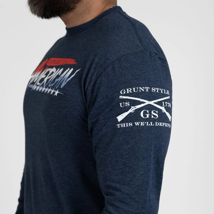 Unapologetically American Long Sleeve - Navy sold by Grunt Style product image thumbnail 4