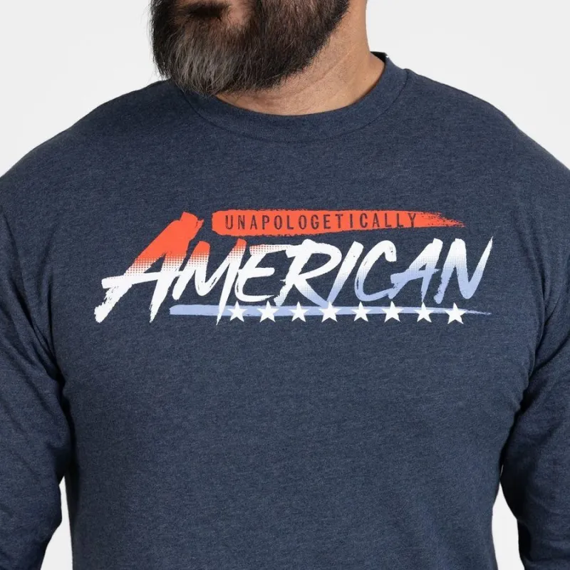 Unapologetically American Long Sleeve - Navy sold by Grunt Style
