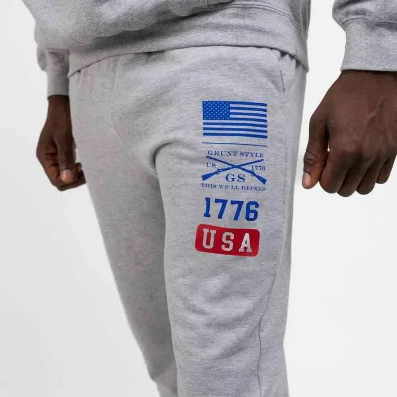Freedom University Sweat Pants - Sport Gray sold by Grunt Style