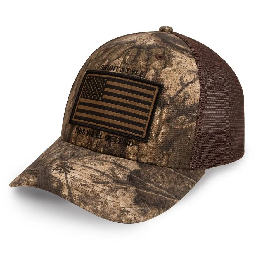 Realtree APX® Flag Stretch Fit Hat sold by Grunt Style product image thumbnail 3