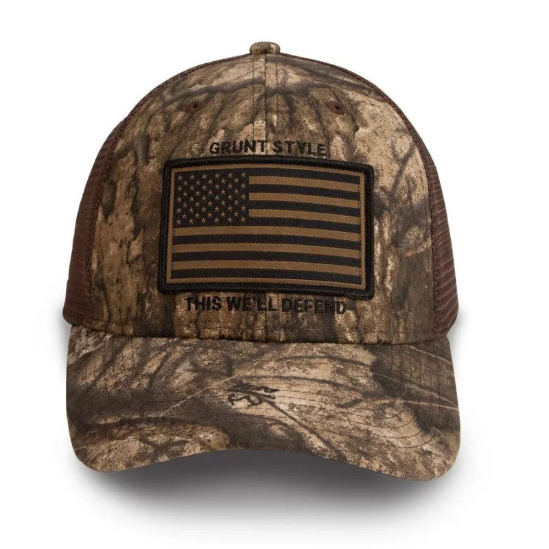 Realtree APX® Flag Stretch Fit Hat sold by Grunt Style