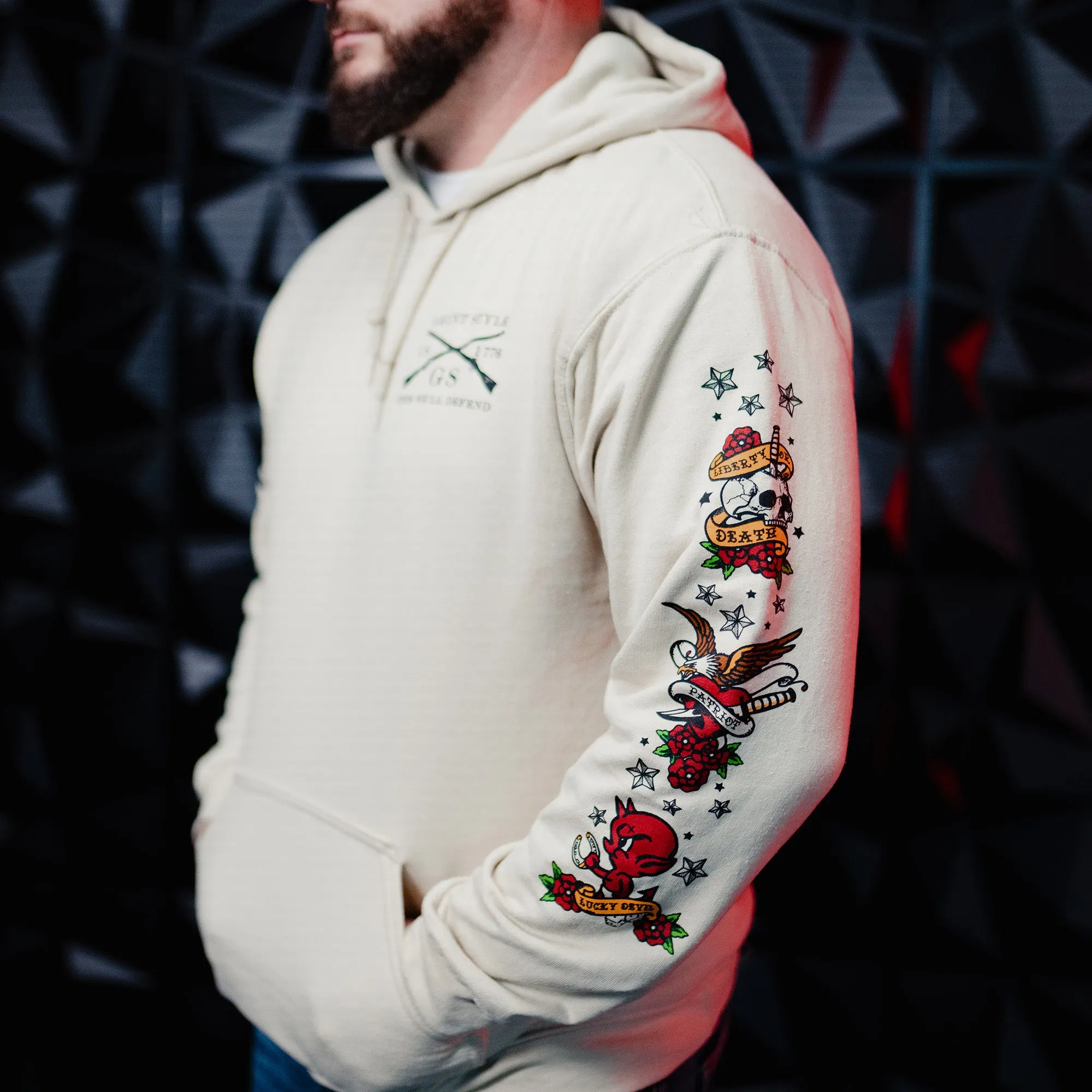 Freedom Ink Hoodie - Sand sold by Grunt Style product image thumbnail 4