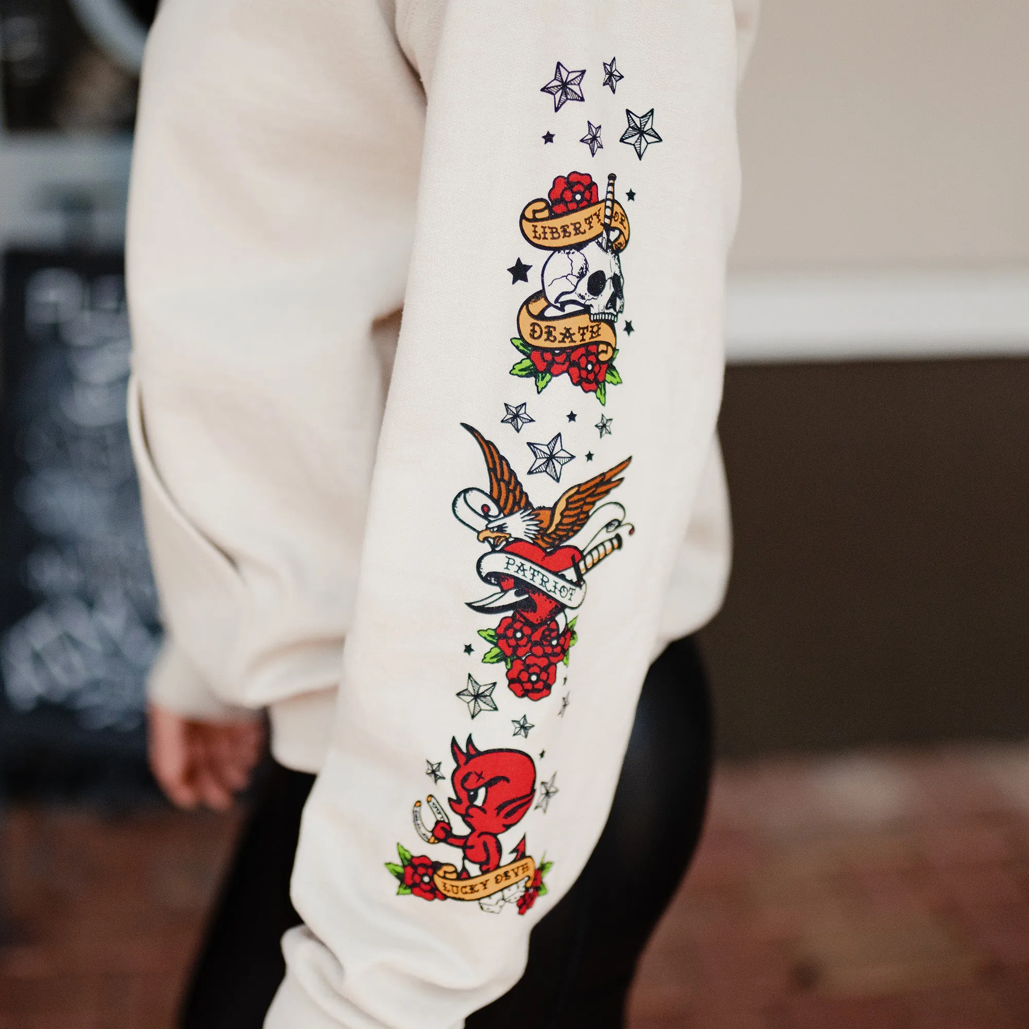 Freedom Ink Hoodie - Sand sold by Grunt Style product image thumbnail 5