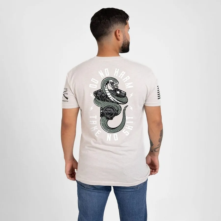 Do No Harm, Take No Sh*t T-Shirt - Sand sold by Grunt Style