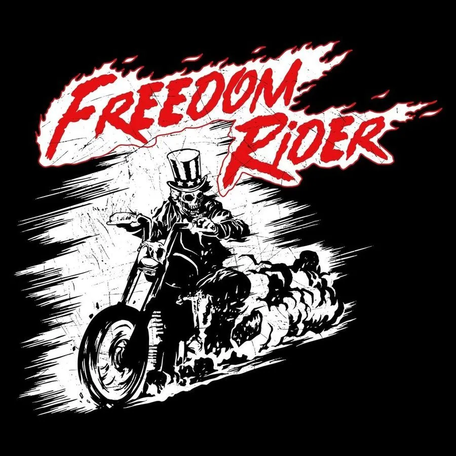 Freedom Rider T-Shirt - Black sold by Grunt Style product image thumbnail 2