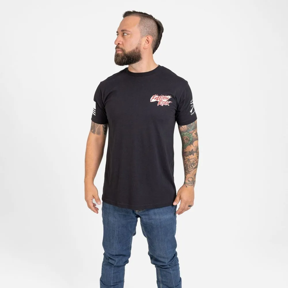 Freedom Rider T-Shirt - Black sold by Grunt Style product image thumbnail 3