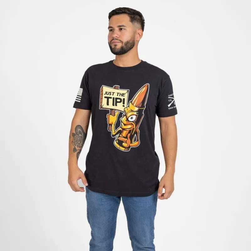 Just The Tip T-Shirt - Black sold by Grunt Style