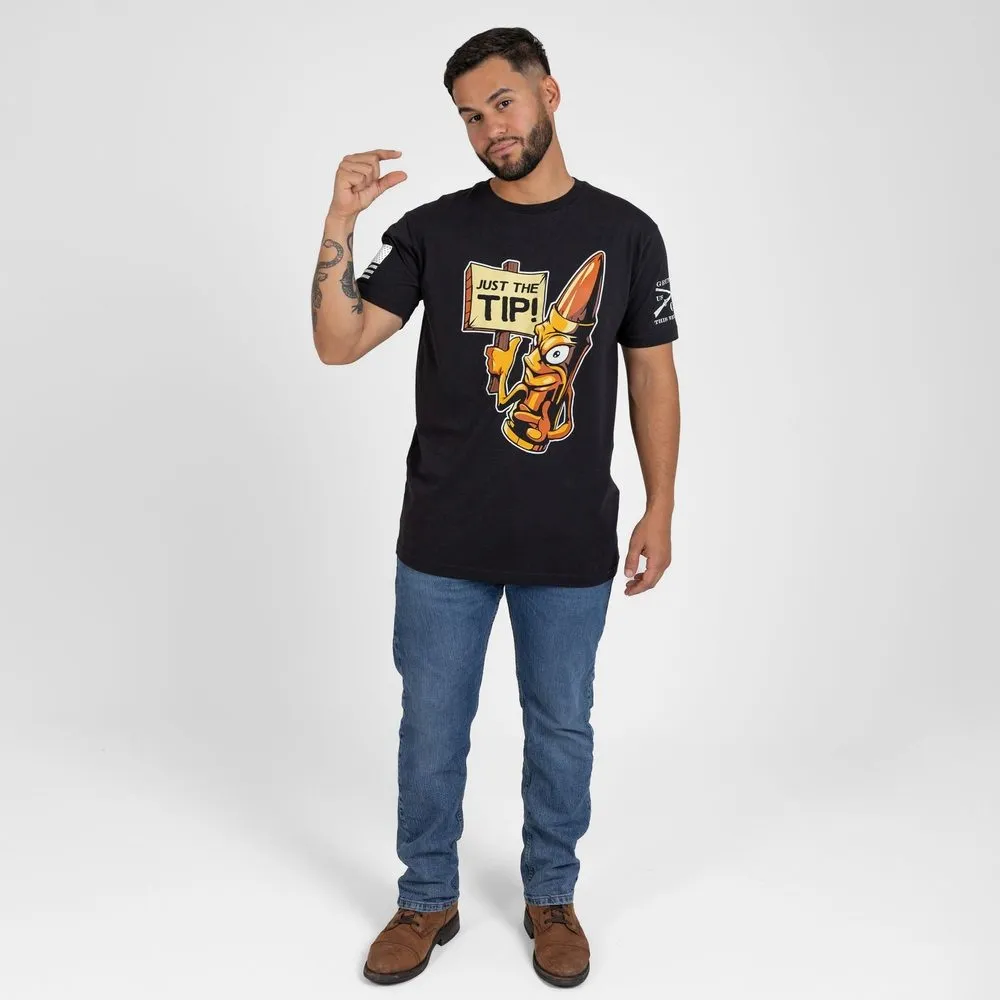 Just The Tip T-Shirt - Black sold by Grunt Style product image thumbnail 5