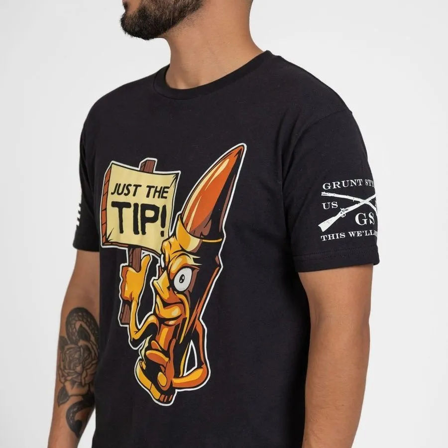 Just The Tip T-Shirt - Black sold by Grunt Style product image thumbnail 4