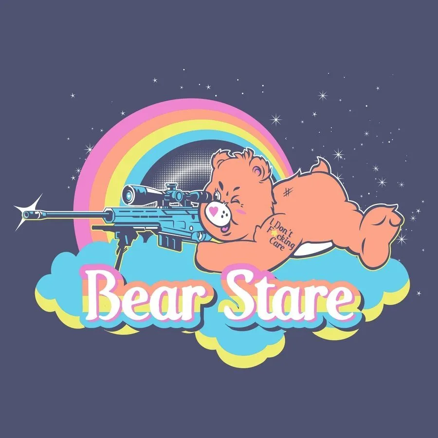 Bear Stare T-Shirt - Future Dusk sold by Grunt Style product image thumbnail 2