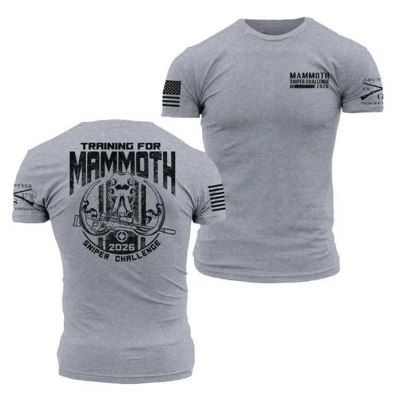 Mammoth Sniper Challenge 2026 Training T-Shirt - Dark Heather Gray sold by Grunt Style