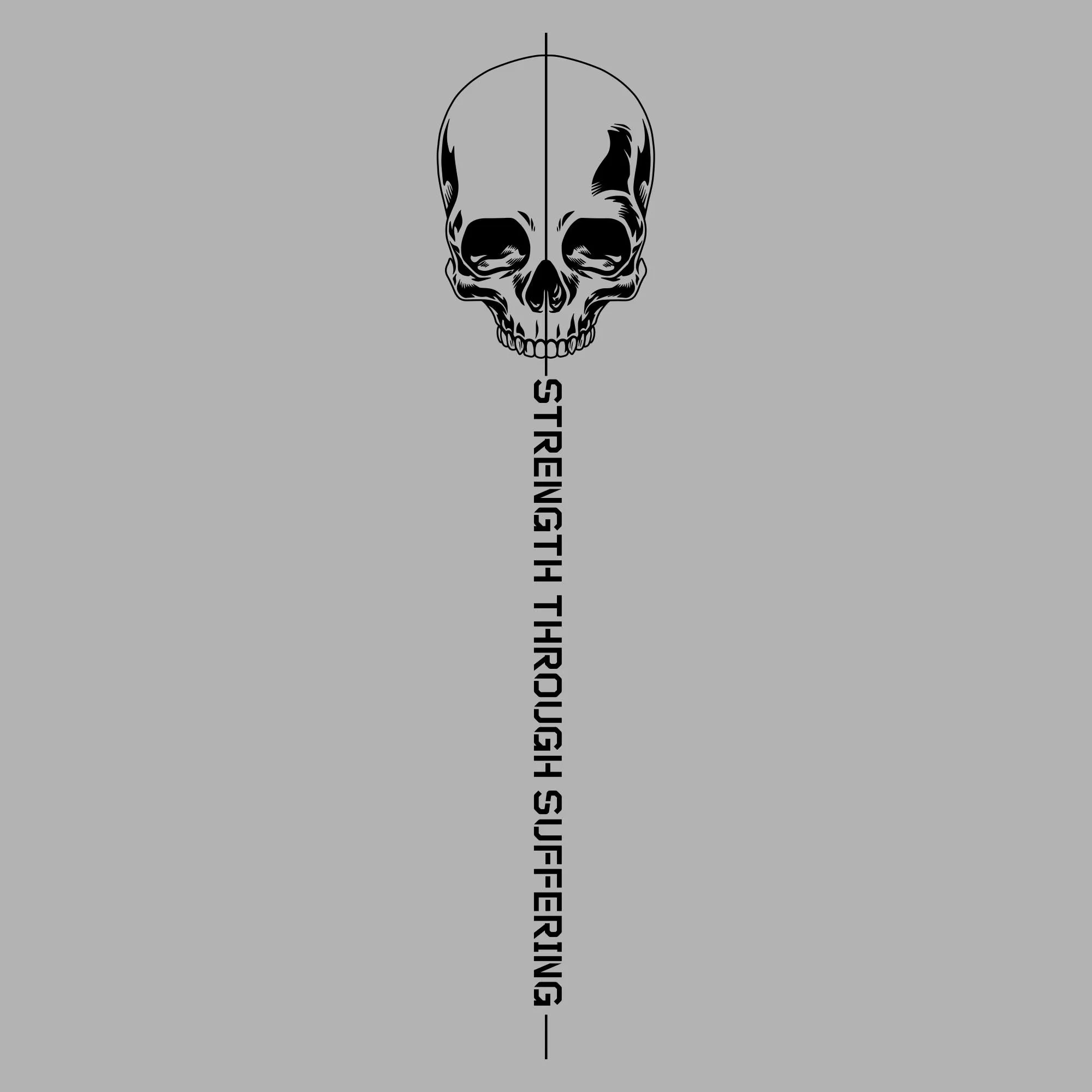 Strength Through Suffering Hoodie - Sport Gray sold by Grunt Style product image thumbnail 2