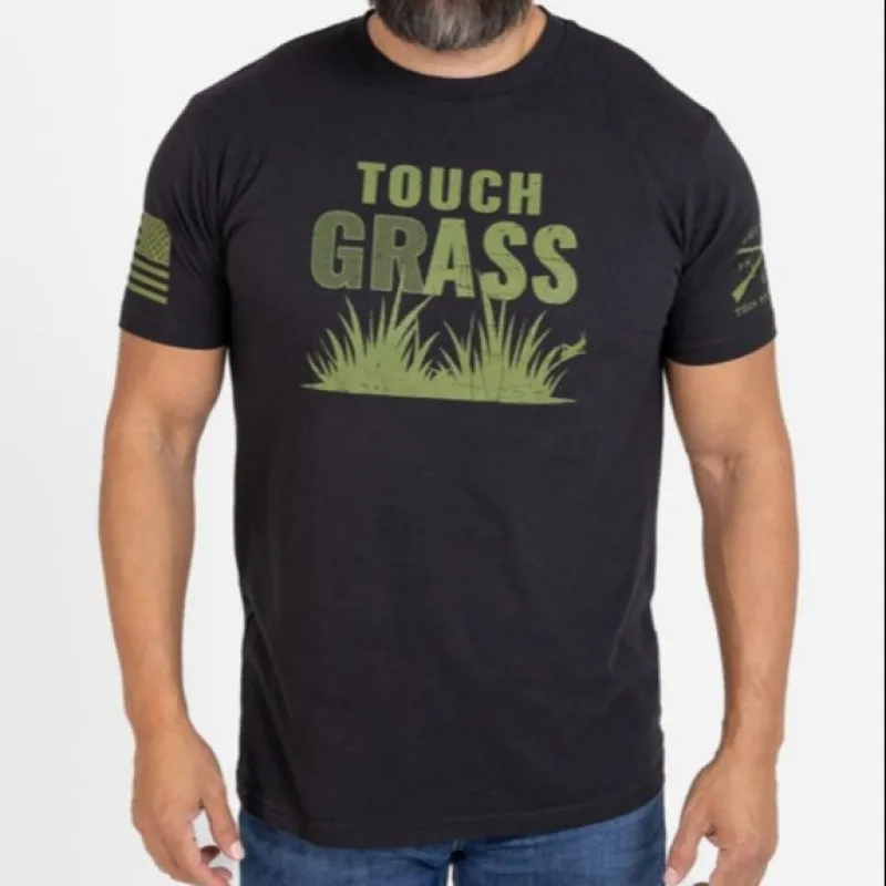 Touch Grass T-Shirt - Black sold by Grunt Style