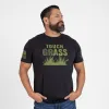 Touch Grass T-Shirt - Black sold by Grunt Style
