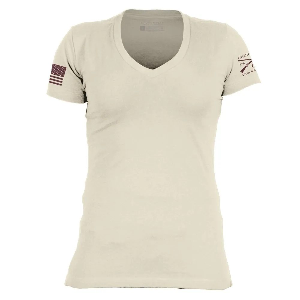 Basic T-Shirt Women's V-Neck Autumn Collection 3-Pack sold by Grunt Style product image thumbnail 3