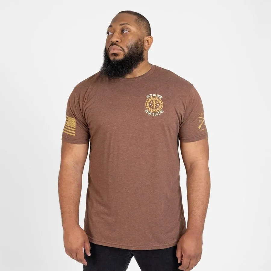Work To Live T-Shirt - Heather Brown sold by Grunt Style product image thumbnail 5