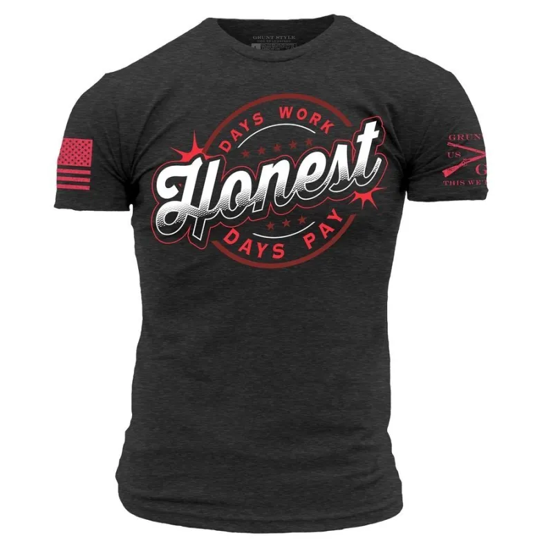 Honest T-Shirt - Charcoal sold by Grunt Style