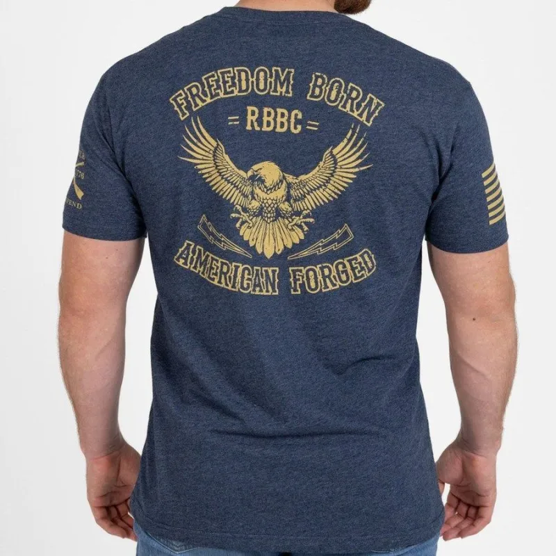 American Forged T-Shirt - Midnight Navy sold by Grunt Style