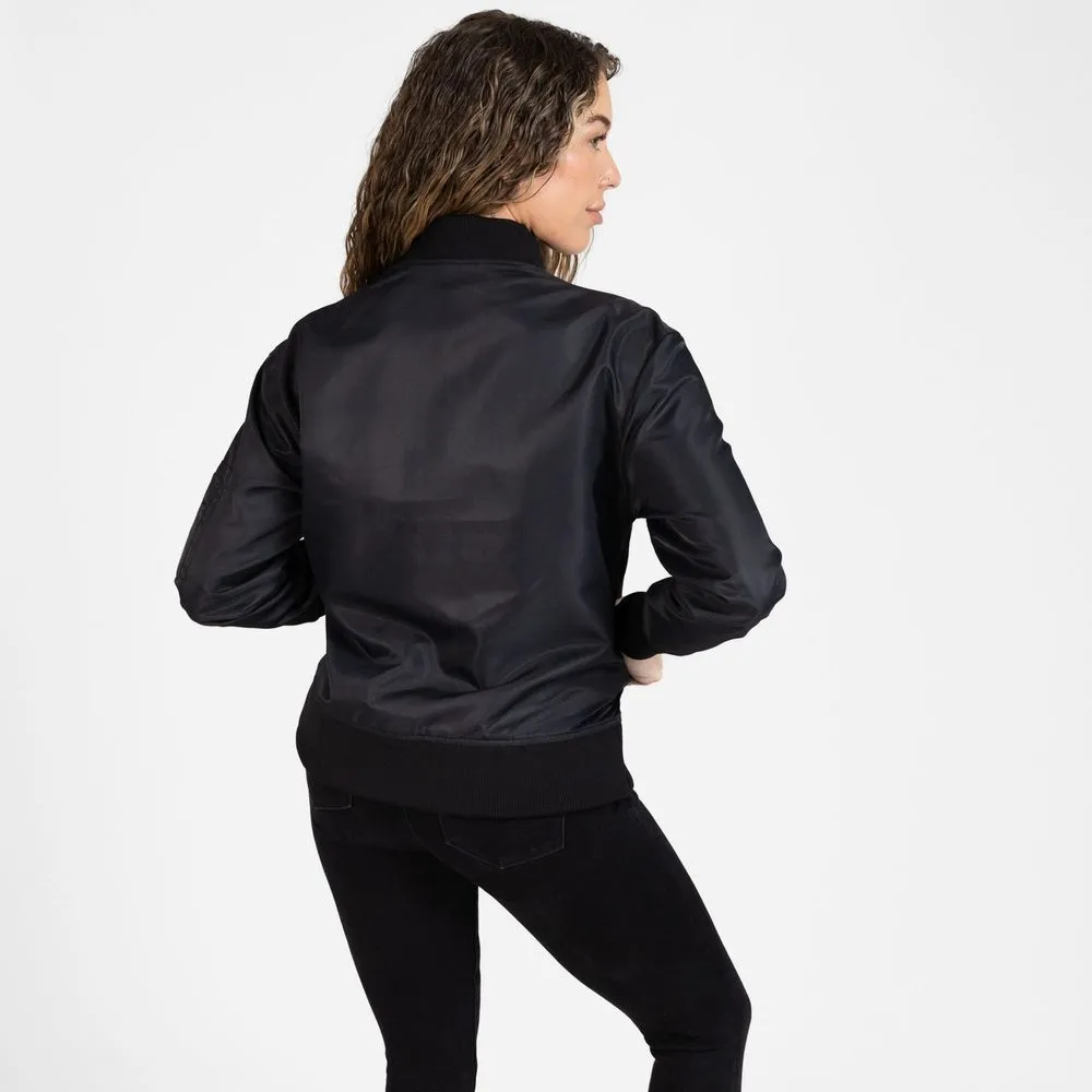 Women's Stealth Bomber Jacket - Black sold by Grunt Style product image thumbnail 5