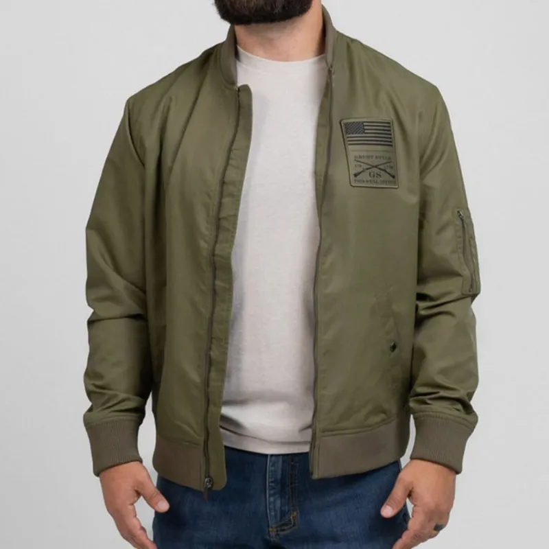 Men's Stealth Bomber Jacket - Military Green sold by Grunt Style