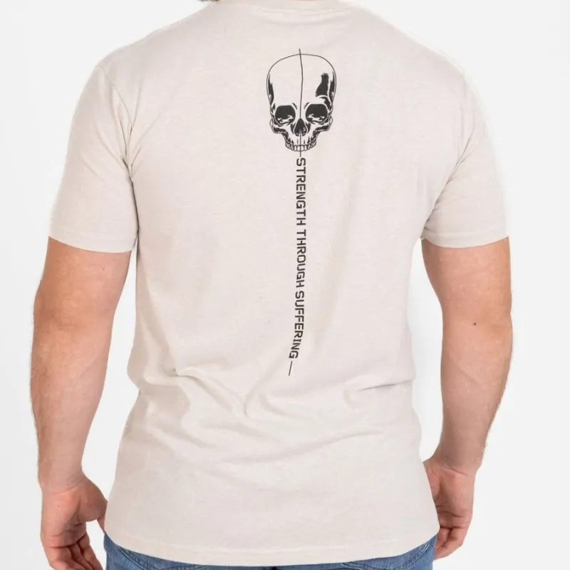 Strength Through Suffering T-Shirt - Sand sold by Grunt Style