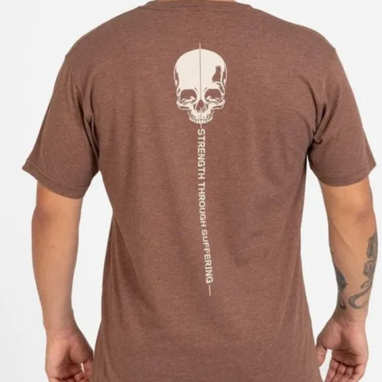 Strength Through Suffering T-Shirt - Heather Brown sold by Grunt Style