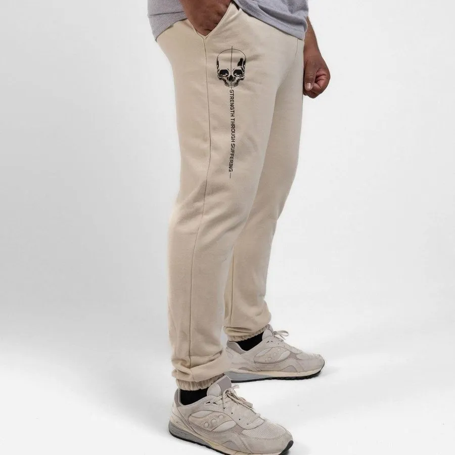 Strength Through Suffering Sweat Pant - Sand sold by Grunt Style