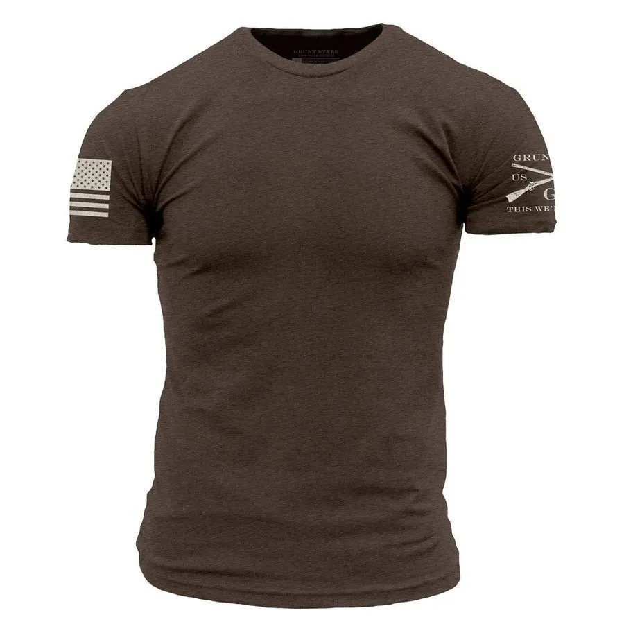 Basic T-Shirt - Heather Brown sold by Grunt Style