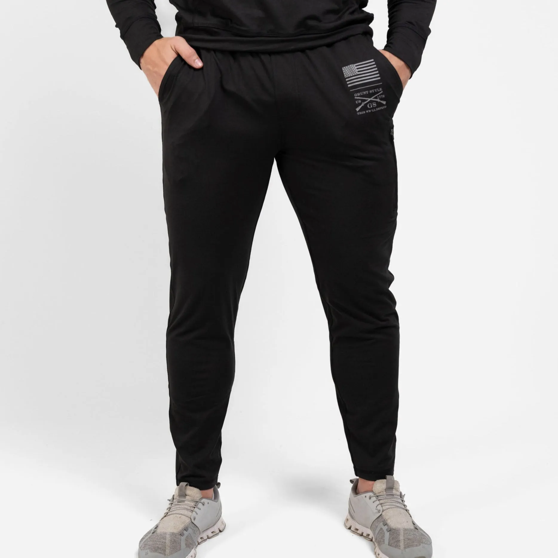 Men's All-Day Jogger - Heather Black sold by Grunt Style