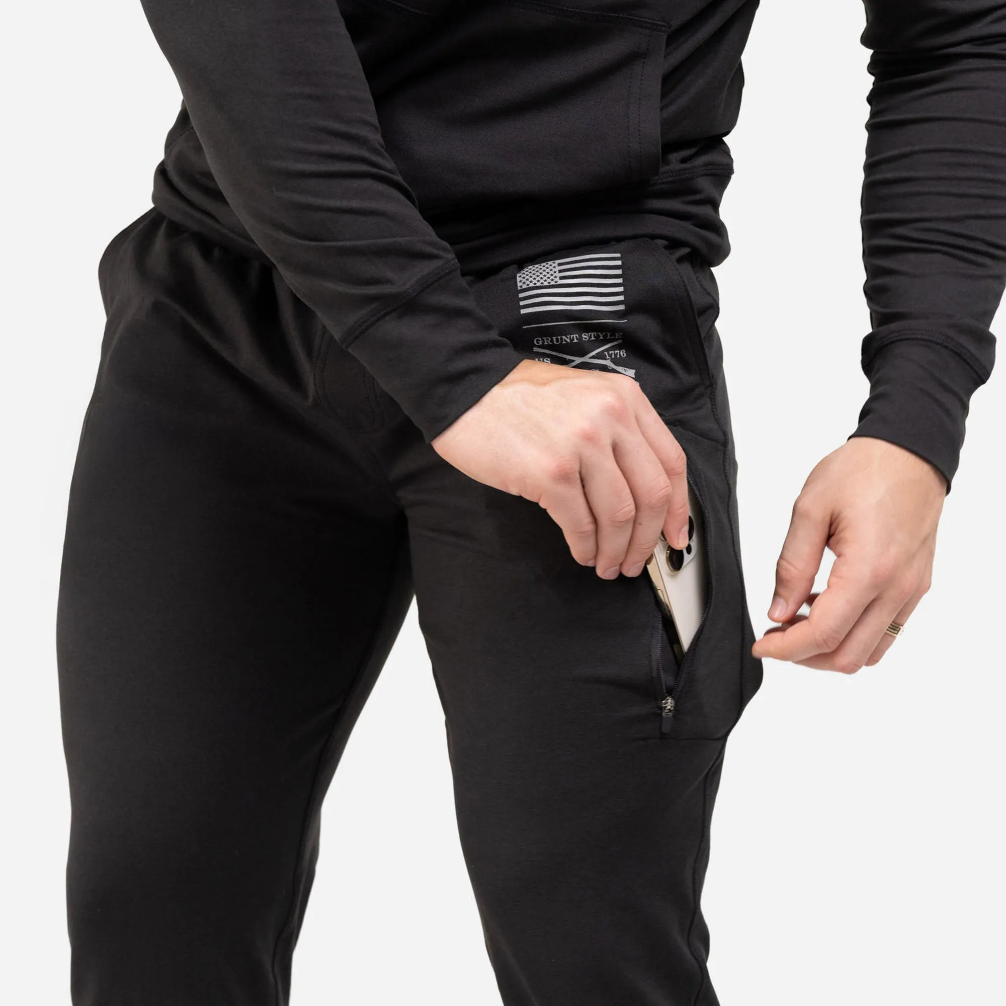 Men's All-Day Jogger - Heather Black sold by Grunt Style product image thumbnail 3